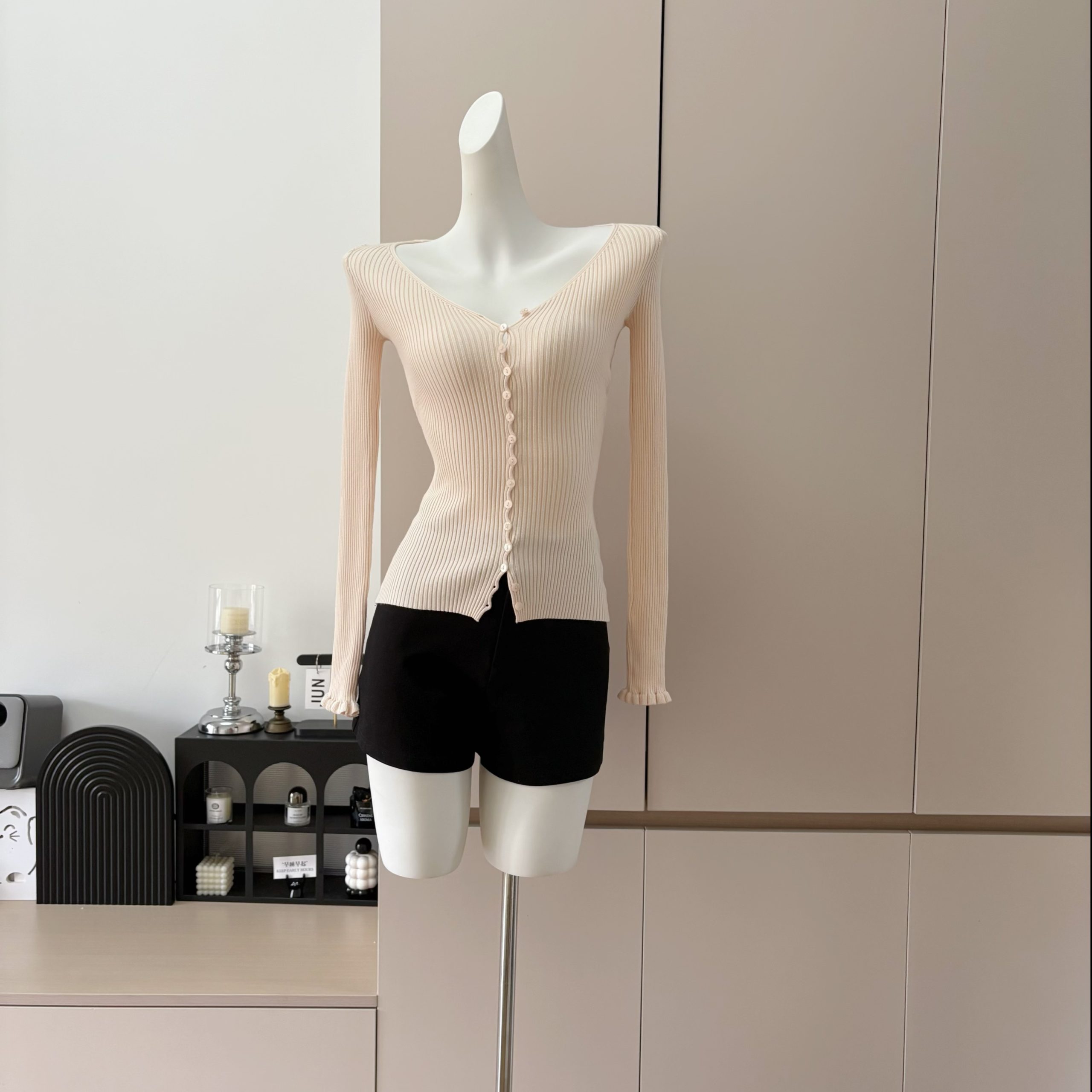 Women's Slim Fit Knit Long Sleeve Cardigan